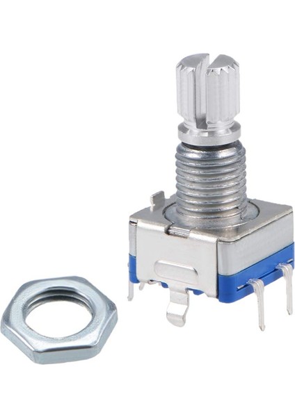 360 Derece Döner Kodlayıcı Kod Anahtarı Dijital Potansiyometre EC11 5 Pin 15MM Mil 10 Adet (Yurt Dışından)