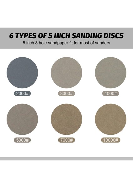 Inç Zımpara Diski Kanca ve Döngü 8 Delikli Silikon Caide Zımpara Kağıdı Islak/kuru Zımpara Öğütücü Parlatma Için Pedli (Yurt Dışından) fırsatları
