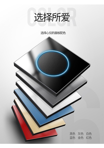 Norden Gri 86 Tek Açık Beş Delikli Panel Anahtarı Priz Otel Siyah Temperli Cam Çift Kontrol Anahtarı (Yurt Dışından) fırsatları