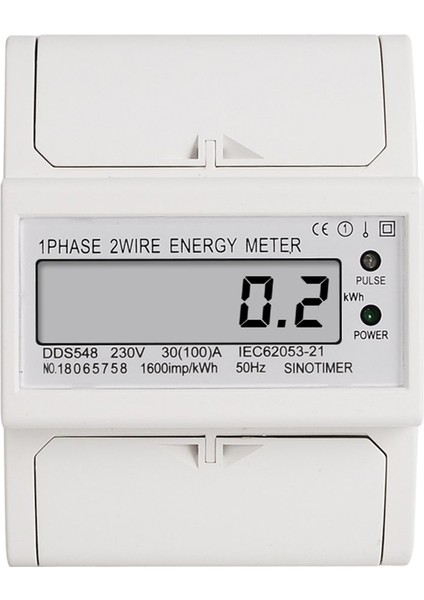 Sınotımer DDS548 30-100A 230V Ac Tek Fazlı 2 Telli Dijital Güç Ölçer (Yurt Dışından) fırsatları