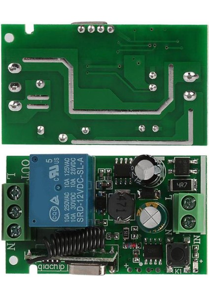 2x Evrensel 433 Mhz Ac 220 V 1 Kanal Uzaktan Kumanda Anahtarı Mini Kablosuz Röle Alıcı (Yurt Dışından) modelleri