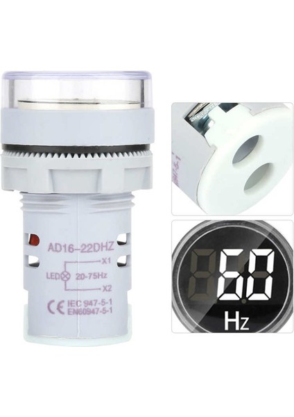 LED Hz Ekran Yuvarlak Dijital Sinyal Ac Hertz Frekans Lambası ST16HZ Endüstriyel Elektrik Kaynağı (Yurt Dışından)