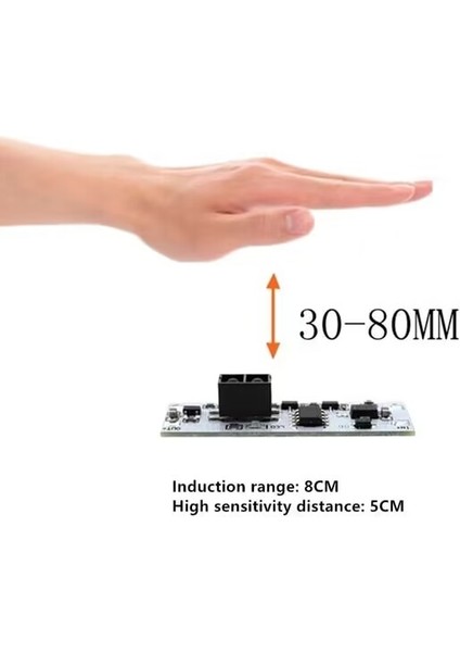 Ayak Koltukdokunmatik Anahtar Kapasitif Modül 5V-24V 3A LED Karartma Kontrol Lambaları Aktif Bileşenler Kısa Mesafe Tarama Süpürme El Sensörü (Yurt Dışından)