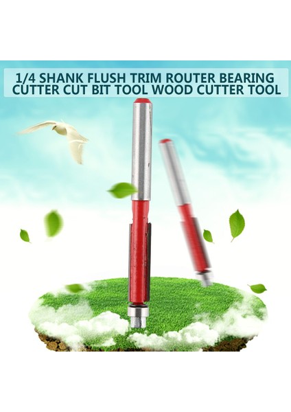 1/4 Shank Gömme Trim Yönlendirici Rulman Kesici Kesim Ucu Aracı Ahşap Kesici Alet (Yurt Dışından) indirimleri