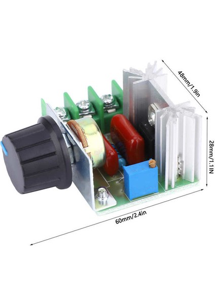 2x 25A Pwm Ac Motor Hız Regülatörü Kontrol Anahtarı Maksimum 2000W En Iyi Kalite (Yurt Dışından)