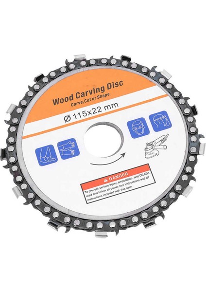 Açı Öğütücü Aksesuarları 4,5 Inç Zincirli Testere Diski Ahşap Oyma Kesimi Için Ağaç Işleme (Yurt Dışından)
