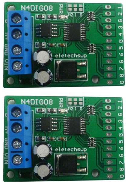 Namuny 2x 8ch Giriş/çıkış Dijital Anahtarı Ttl Lvttl Cmos RS485 Io Kontrol Modülü Plc Rölesi Için Modbus Rtu Kartı, (Pin Yok) (Yurt Dışından)