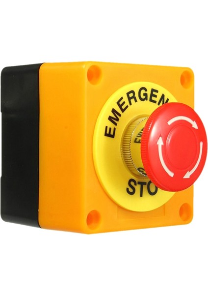 Jdxhlau 2 Adet LAY37-11ZS Asansör Yük Asansörü Acil Durdurma Düğmesi Anahtarı Kutusu Acil Durdurma Durdurma (Yurt Dışından)