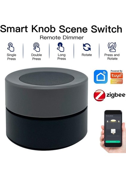 Tuya Zigbee Ev Otomasyonu ve Akıllı Aydınlatma Kontrolü Için Kablosuz Sahne ve Dimmer Anahtarı (Yurt Dışından)