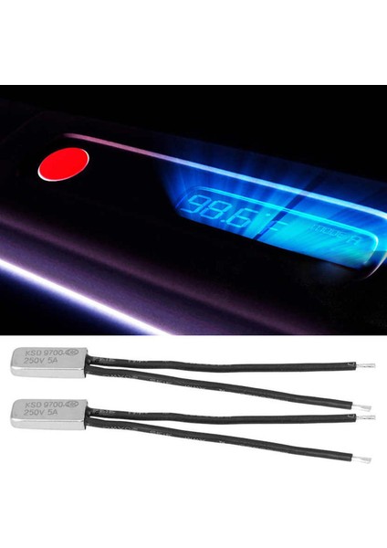 Termal Koruyucu 2 Adet KSD9700 Normalde Kapalı Sıcaklık Kontrol Anahtarı Termostat (Yurt Dışından)