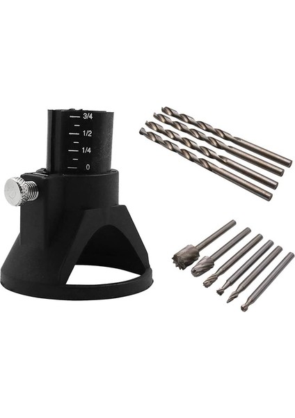 Bradoo- 11 Adet Çok Amaçlı Kesme Kılavuzu Kiti Şaft Hss Yönlendirme Freze Uçları ve Döner Aletler Için 4 Adet Büküm Matkap Ucu (Yurt Dışından) fiyatları