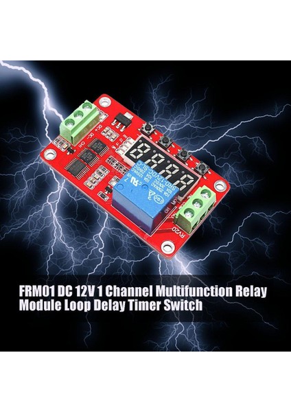 FRM01 Dc 12V 1 Kanal Çok Fonksiyonlu Röle Modülü Döngü Gecikme Zamanlayıcı Anahtarı (Yurt Dışından) fırsatları
