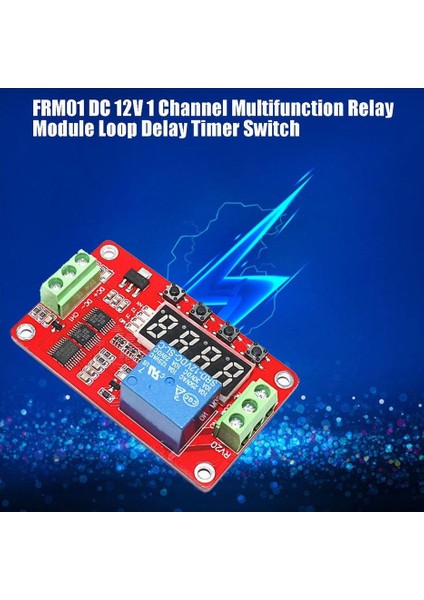FRM01 Dc 12V 1 Kanal Çok Fonksiyonlu Röle Modülü Döngü Gecikme Zamanlayıcı Anahtarı (Yurt Dışından) indirimleri
