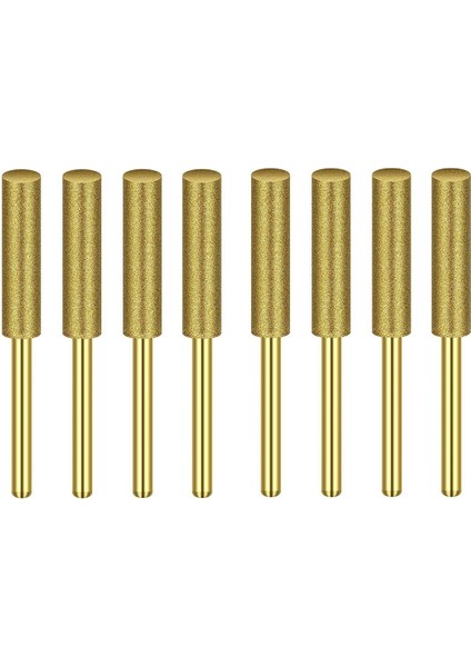 Zoroom 8 Adet Yüksek Sertlik Elmas Testere Bileyici-Taş Dosya, Elmas Bileme Tekerlekleri Testere Dosyası (5/32 Inç, 4.0mm) (Yurt Dışından)