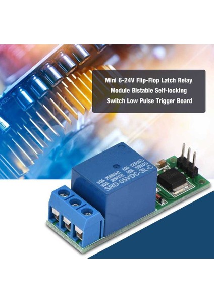 Düşük Darbe Tetikleme Kurulu Mini 6-24V Flip-Flop Mandalı Röle Modülü Bistable Kendinden Kilitlemeli Anahtar (Yurt Dışından) fırsatları