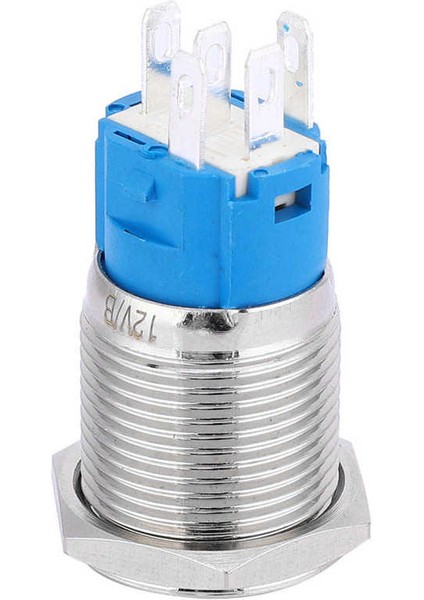 Anlık Basmalı Düğme Anahtarı 16MM LED 5pin Otomatik Sıfırlama 1no 1nc Metal Araba Modifikasyonu Için Işık Anahtarı (Yurt Dışından) indirimleri