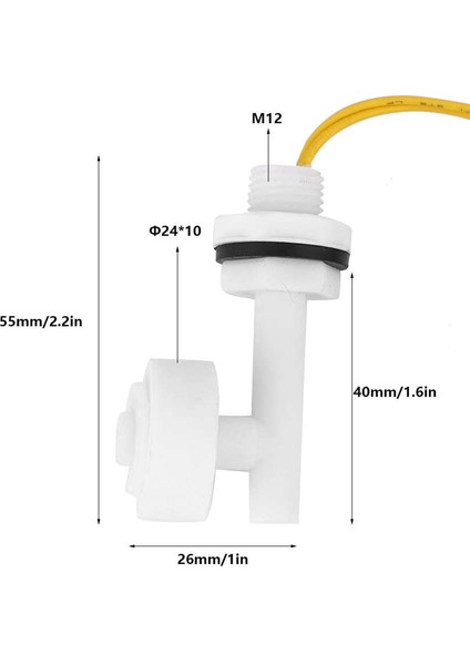 Seviye Şamandıra Anahtarı DC220V Sıvı Su Sensörü Sağ Açı Yan Montaj Akvaryum Pompası Araba Tekne Için (Yurt Dışından) modelleri