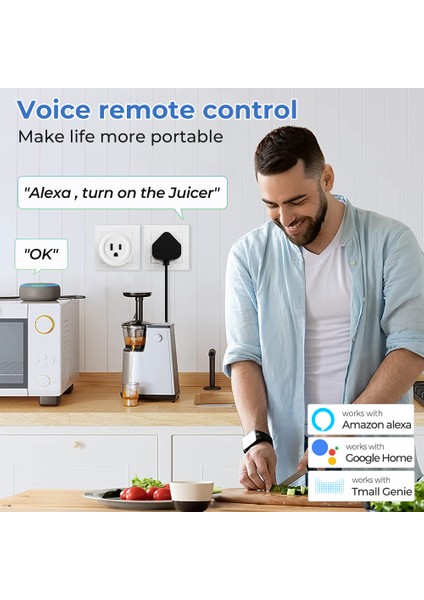 Smatrul - Wifi Akıllı Soket - 10A/16A/20A - Güç Monitörü - Us Plug - Tuya Smart Life Alexa Google Home Için (Yurt Dışından)
