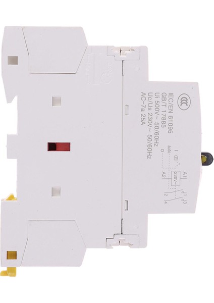 25A 2p 220V Din Rayı Manuel Kontrol Anahtarlı Ev Ac Kontaktörü (Yurt Dışından)