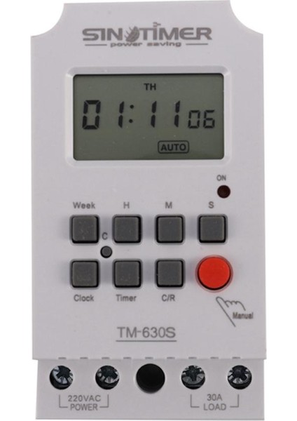 Sinotimer TM630S-2 220 V Saniye Kontrol Zamanlayıcı Anahtarı Büyük Ekran Dijital Ekran Sıcak Pin Gerilim Çıkış Süresi Kontrol Cihazı (Yurt Dışından)