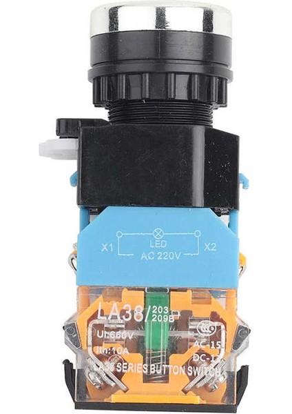 Basmalı Düğme Anahtarı Kendinden Kilitlemeli LED Mandallama Acil Durdurma (Yurt Dışından)