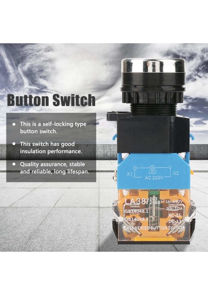 Basmalı Düğme Anahtarı Kendinden Kilitlemeli LED Mandallama Acil Durdurma (Yurt Dışından) modelleri