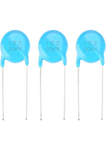 Kondansatör 20 Adet 20KV 1nf 0.001 Uf 1000PF 102 Yüksek Gerilim Seramik Kiti (Yurt Dışından)