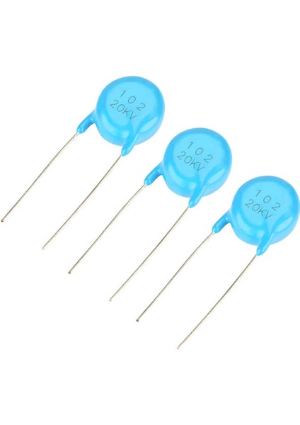 Kondansatör 20 Adet 20KV 1nf 0.001 Uf 1000PF 102 Yüksek Gerilim Seramik Kiti (Yurt Dışından)