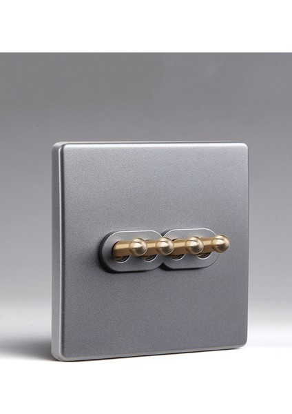 Duvar Dekorasyonu Anahtar Priz Paneli Gümüş Grisi Iskandinav Retro Antika Pirinç Kolu Modern Minimalist Set 86 (Yurt Dışından) fırsatları