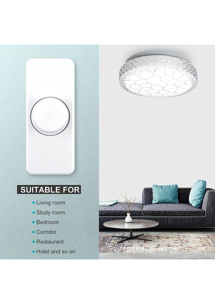 Inline LED Dimmer Anahtarı-1 x Dimmer Anahtarı-Beyaz (Yurt Dışından)