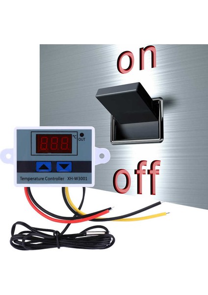 Dc 12V 120W Dijital Sıcaklık Kontrol Cihazı Termostat Anahtarı, Su Geçirmez Sensör Probu ile (Yurt Dışından)