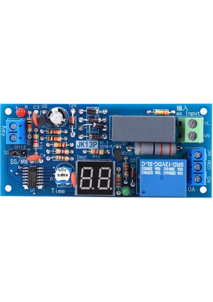 Zamanlayıcı Röle Modülü 220V Ac Gecikme 1-99 Saniye/1-99 Dakika Zaman Aralığı (Yurt Dışından)