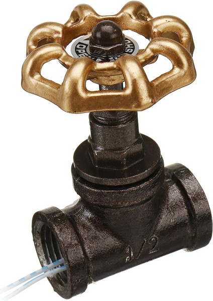 Yeni Demir Vintage Steampunk 1/2 ''durdurma Vanası Işık Anahtarı Telli Demir (Yurt Dışından)