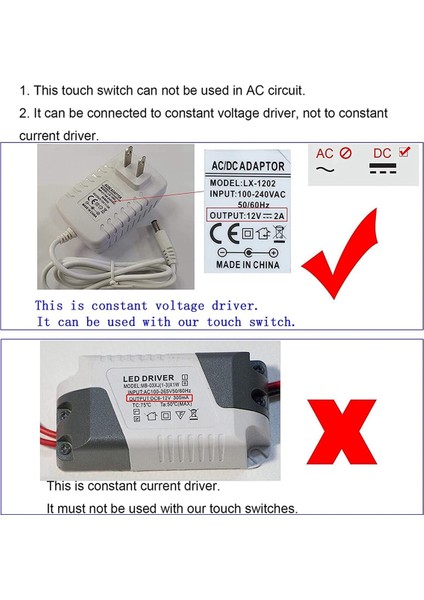 Adet Dokunmatik Dimmer Anahtarı DC3.7V 5V 12V Kademesiz Dimmer Değiştirme Sensörü LED Işık, Rv, Dolap, Elbise ve Şerit (Yurt Dışından)