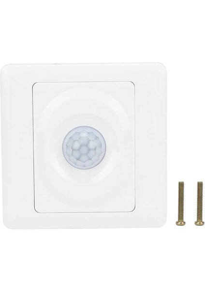 Vücut Hareket Sensörü Anahtarı Abs Yüksek Hassasiyet Ayarlanabilir Gecikme Kızılötesi Pır Kontrol AC180-250V (Yurt Dışından)