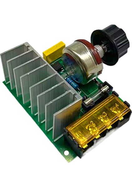 4000W Ac Voltaj Regülatörü 220V Motor Hız Kontrolü Fırçasız Elektronik Tristör Dimmer Sıcaklık Kontrol Anahtarı (Yurt Dışından)
