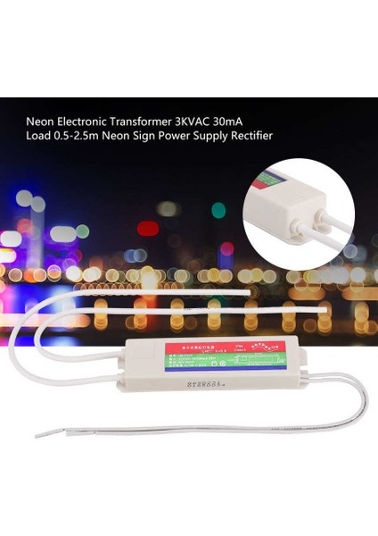 Neon Elektronik Trafo 3kvac Yük 0.5-2.5m Işaret Doğrultucu (Yurt Dışından)