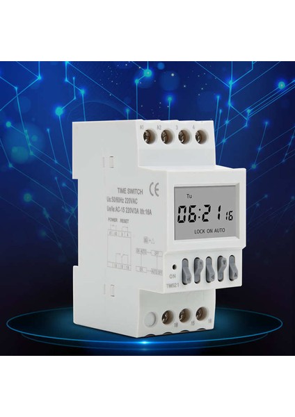TM621 Dijital Zaman Anahtarı Röle Güç Zamanlayıcı Din Raylı, Geri Sayım Fonksiyonlu AC220V (Yurt Dışından) indirimleri