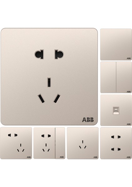 Abb Anahtar Prizi Junzhibai Ev Junzhi Beyaz Altın Uzay Grisi Beş Delikli USB Saf Düz Panel Paketi (Yurt Dışından) modelleri