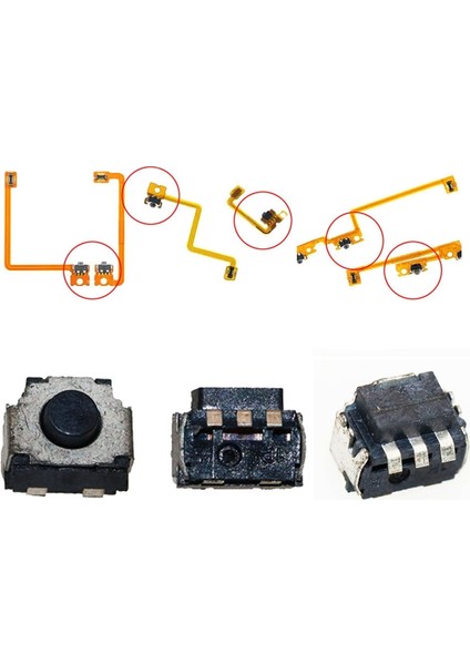 10 Adet Mikro Anahtarı Lr Düğme Basın Mikro Anahtarı Onarım Parçaları Nintendo Anahtarı Lite OLED Joy-Con Joystick Ns (Yurt Dışından) fiyatları