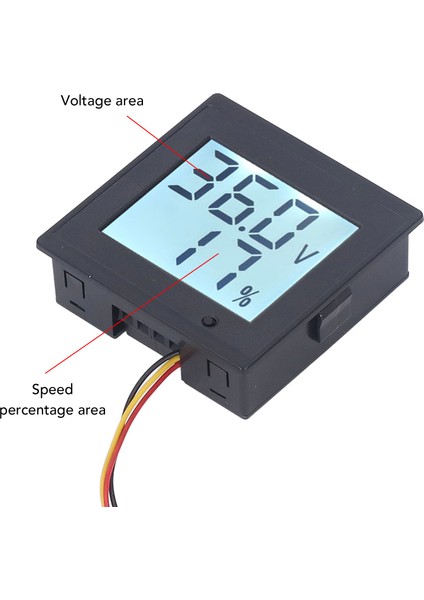 Motor Hız Regülatörü, Gürültü Yok Anahtarı Dc Motor Hız Regülatörü Güç Göstergesi Aşırı Yük Durdurma Çıkışı DC12-36V Dıy Için (Yurt Dışından)