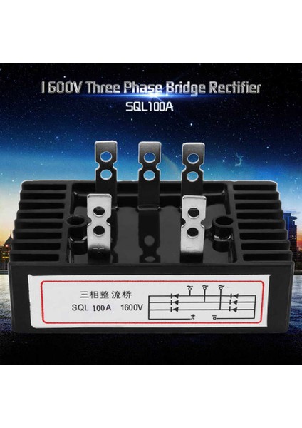SQL100A 1600V Üç Fazlı Diyot Doğrultucu Ac'den Dc'ye Ücretsiz Posta (Yurt Dışından) fiyatları
