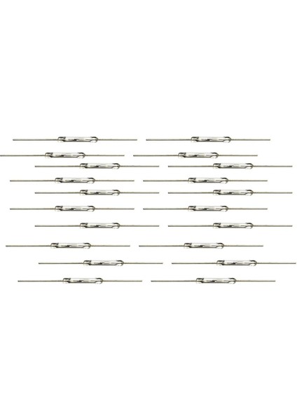 20 Adet Manyetik Kontak 14MM x 2mm Minyatür Manyetik Kontak Manyetik Anahtar 44MM Uzunluk (Yurt Dışından)