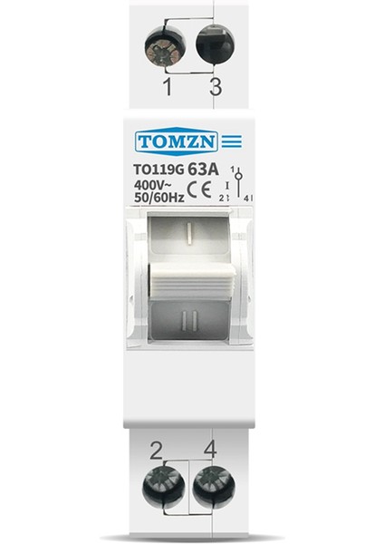 Tomzn TO119G 1 P 63A Mts Çift Güç Manuel Transfer Yalıtım Anahtarı Kilitleme Devre Kesici (Yurt Dışından)