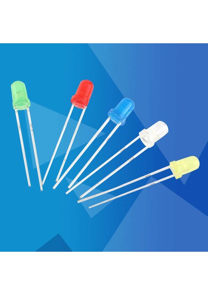 LED Diyotlar 500 Adet 3mm Açık Beyaz Sarı Kırmızı Mavi Yeşil Diyot Çeşitler Dıy Kiti ve Ev Ofis Sanayi Aletleri Için (Yurt Dışından)