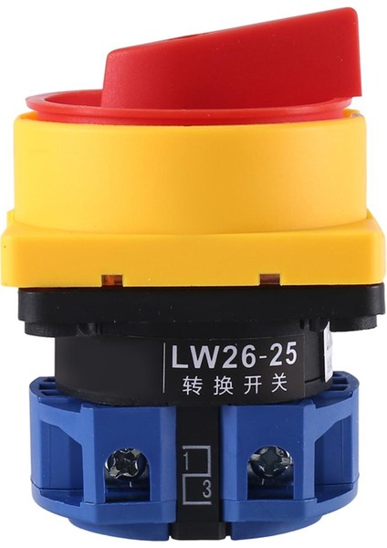 25A Izolatör Anahtarı Geçiş Anahtarı Parçası Bileşeni 2 Pozisyon Evrensel Kam Seçici Mandallama Anahtarları 550V 25A (Yurt Dışından)