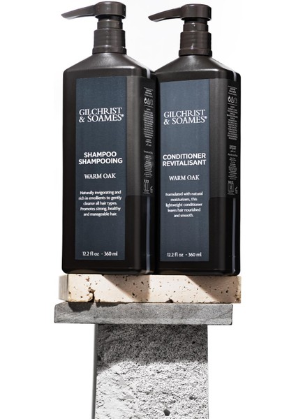 Gilchrist&soames Warm Oak Shampoo 360 ml + Conditioner 360 ml