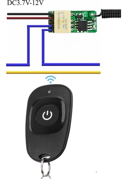 Basma Düğmesi Tasarrufu Mini Röle Kontak Alıcısı Rf Kablosuz Anahtarları Alıcı DC3.7V-12V 433MHZ Akıllı Ev Küçük Küçük Uzaktan Anahtarlar (Yurt Dışından) indirimleri