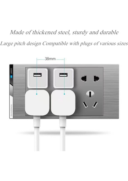 【ayak Koltuk】yswl Modern Işık Anahtarı Duvar Soketi 10-13A Gri Çizim Panel Anahtarı 1/2/3/4 Gang 1/2 Yollu 118MM Evrensel 3 Pin Fiş Çıkışı Elektrik (Yurt Dışından) indirimleri