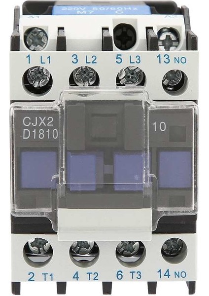 Elektrikli Ac Kontaktör 18V 220V Elektrikli Endüstriyel Yüksek Hassasiyetli CJX2-1810 Istikrarlı ve Çeşitli Çalışma Ortamları Için Uygundur (Yurt Dışından)